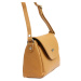 Kožená crossbody kabelka MiaMore 01-018 camel