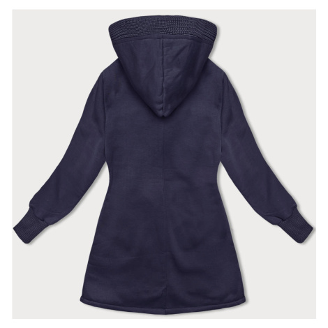 Fialová dlouhá dámská mikina (AMG-321A)