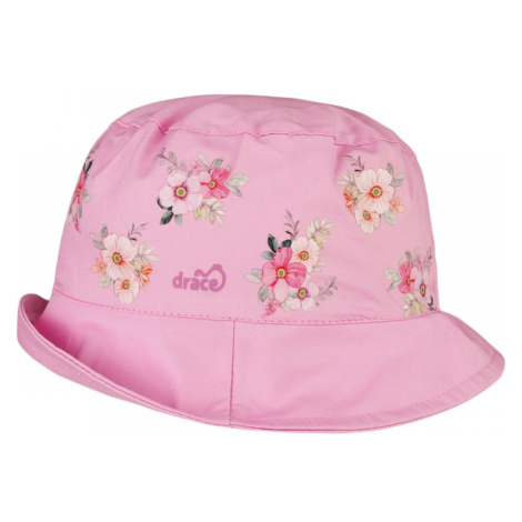 Bavlněný letní klobouk Dráče - Mallorca 31, růžová, květy Barva: Růžová
