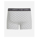 Spodní prádlo karl lagerfeld monogram aop trunk kl monogram aop black-grey