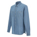 Košile woolrich chambray utility shirt modrá