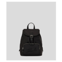 Batoh karl lagerfeld k/signature nylon flap bp black