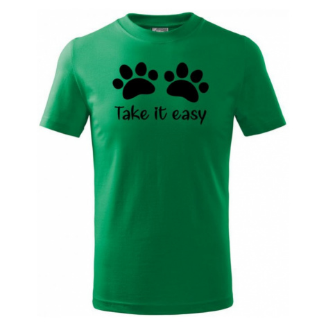 Dětské tričko - Ťapky - Take it easy
