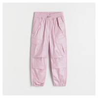 Reserved - Girls` trousers - Růžová