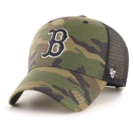 Čepice 47brand Boston Red Sox zelená barva, vzorovaná 47 Brand