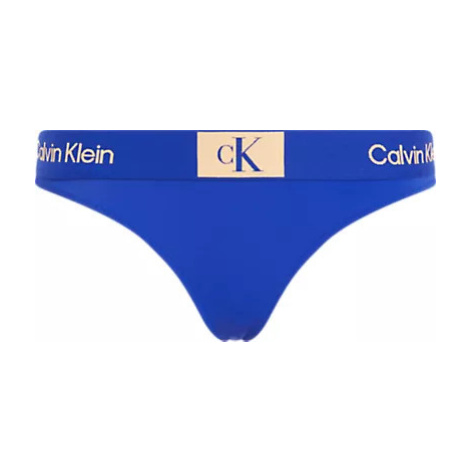 Plavky Dámské bikiny THONG KW0KW02352C7N - Calvin Klein