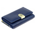 Trendy dámská kožená peněženka Juana, modrá