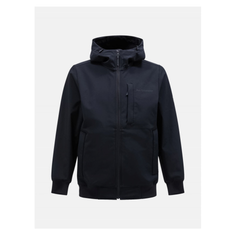 Bunda peak performance m softshell hood jacket černá