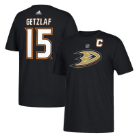 Anaheim Ducks pánské tričko logo black Ryan Getzlaf