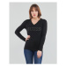 Guess ODETTE VN LS SWEATER Černá