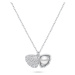 Brilio Silver Originální stříbrný náhrdelník s perlou Lastura NCL21W (řetízek, 2x přívěsek)