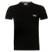 Pánské černé tričko Tommy Hilfiger s malým natištěným logem