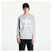 adidas Trefoil Crew Medium Grey Heather/ White