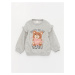 LC Waikiki Crew Neck Printed Baby Girl Sweatshirt