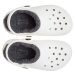 Crocs CLASSIC LINED CLOG K Unisex dětské nazouváky, bílá, velikost 37/38