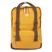 Himawari Unisex's Backpack Tr23202-2 Mustard/Brown