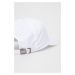 Čepice Karl Lagerfeld bílá barva, s potiskem