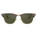 Brýle Ray-Ban CLUBMASTER pánské, hnědá barva, 0RB3016