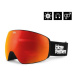 HORSEFEATHERS Snowboardové brýle Scout - black/mirror red BLACK