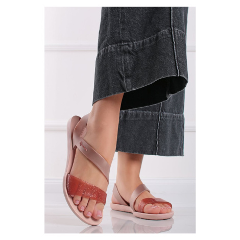Růžové gumené nízké sandály Vibe Ipanema