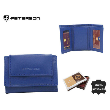 Dámská malá kožená peněženka na patentku RD-240-MCL Peterson