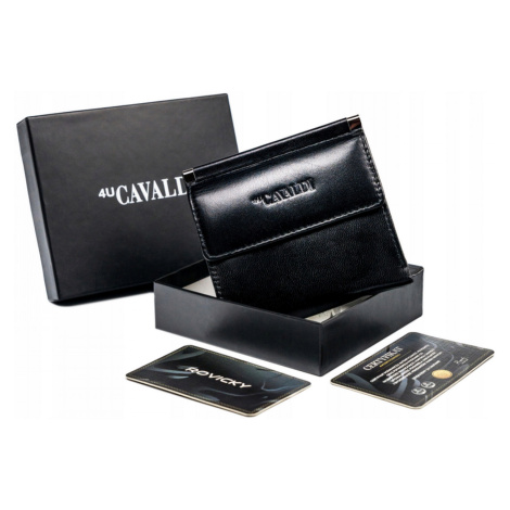 Trendy dámská kožená peněženka Cavaldi Sage, černá 4U CAVALDI