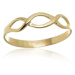Dámský splétaný prsten ze žlutého zlata PR0487F + DÁREK ZDARMA