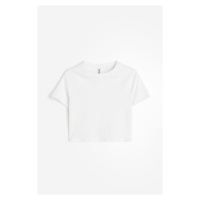 H & M - Cropped tričko - bílá
