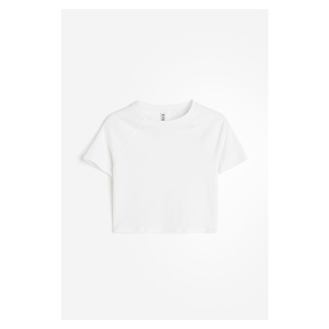 H & M - Cropped tričko - bílá H&M