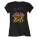 Queen Tričko Gradient Crest Womens Black