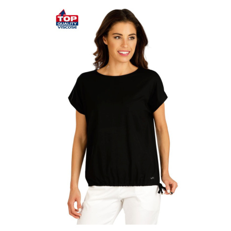 Černé elastické tričko LITEX volný střih