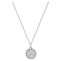 Amen Třpytivý stříbrný náhrdelník se zirkony Flower of Life CLFLBBZ1 (řetízek, přívěsek)