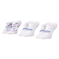 Sada 3 párů kotníkových ponožek unisex Reebok Cl Fo Invisible Sock 3P GG6680 Bílá