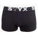 3PACK dětské boxerky Styx sportovní guma černé (3GJ96012)