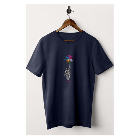 Tričko, Barva Modrá, s Potiskem Astro Balloons Hedrix