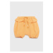 Dětské bavlněné šortky United Colors of Benetton oranžová barva, hladké