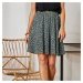 Blancheporte Krátká sukně s minimalistickým vzorem bronzová