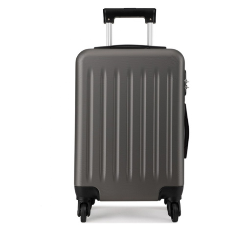 KONO cestovní kufr na 4 kolečkách ABS - 65L - šedý