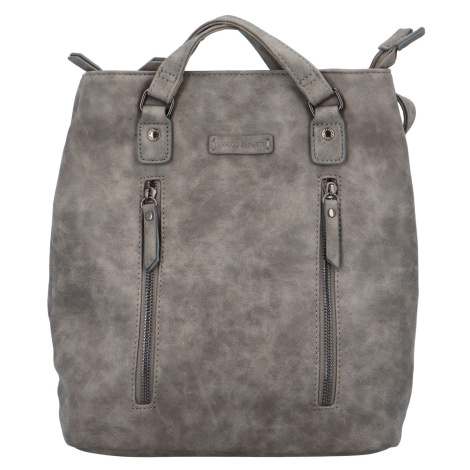 Dámský stylový batoh kabelka šedý - Enrico Benetti Brisaus šedá