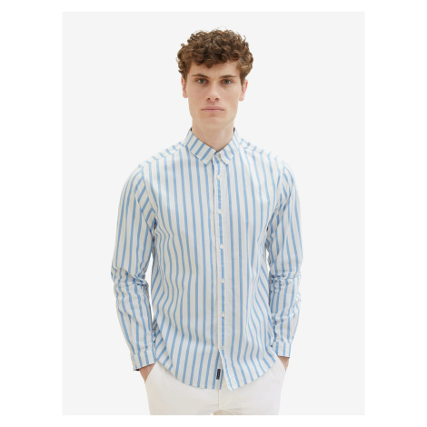 Bílo-modrá pánská pruhovaná košile Tom Tailor