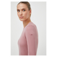 Funkční triko s dlouhým rukávem Icebreaker 200 Oasis růžová barva
