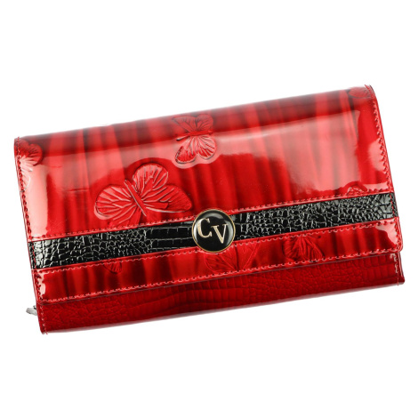 Dámská kožená peněženka Cavaldi H20-2-DBF červená