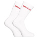 6PACK ponožky HUGO vysoké bílé (50510187 100)