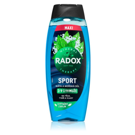 Radox Mineral Therapy sprchový gel pro muže maxi Mint & Sea Salt 450 ml