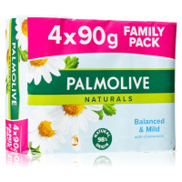 Palmolive Naturals Chamomile tuhé mýdlo s heřmánkem 4x90 g
