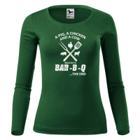 DOBRÝ TRIKO Dámské bavlněné triko BAR-B-Q