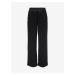 Černé dámské široké saténové kalhoty ONLY Victoria
