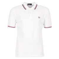 Fred Perry SLIM FIT TWIN TIPPED Bílá