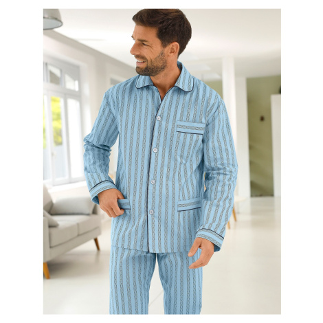 Blancheporte Klasické pyžamo, popelín modrá