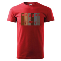 DOBRÝ TRIKO Pánské tričko s potiskem Tep srdce Coffee